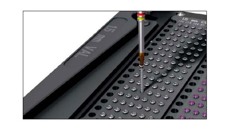 Variable Angle Locking Hand System cortex screws in screw case
